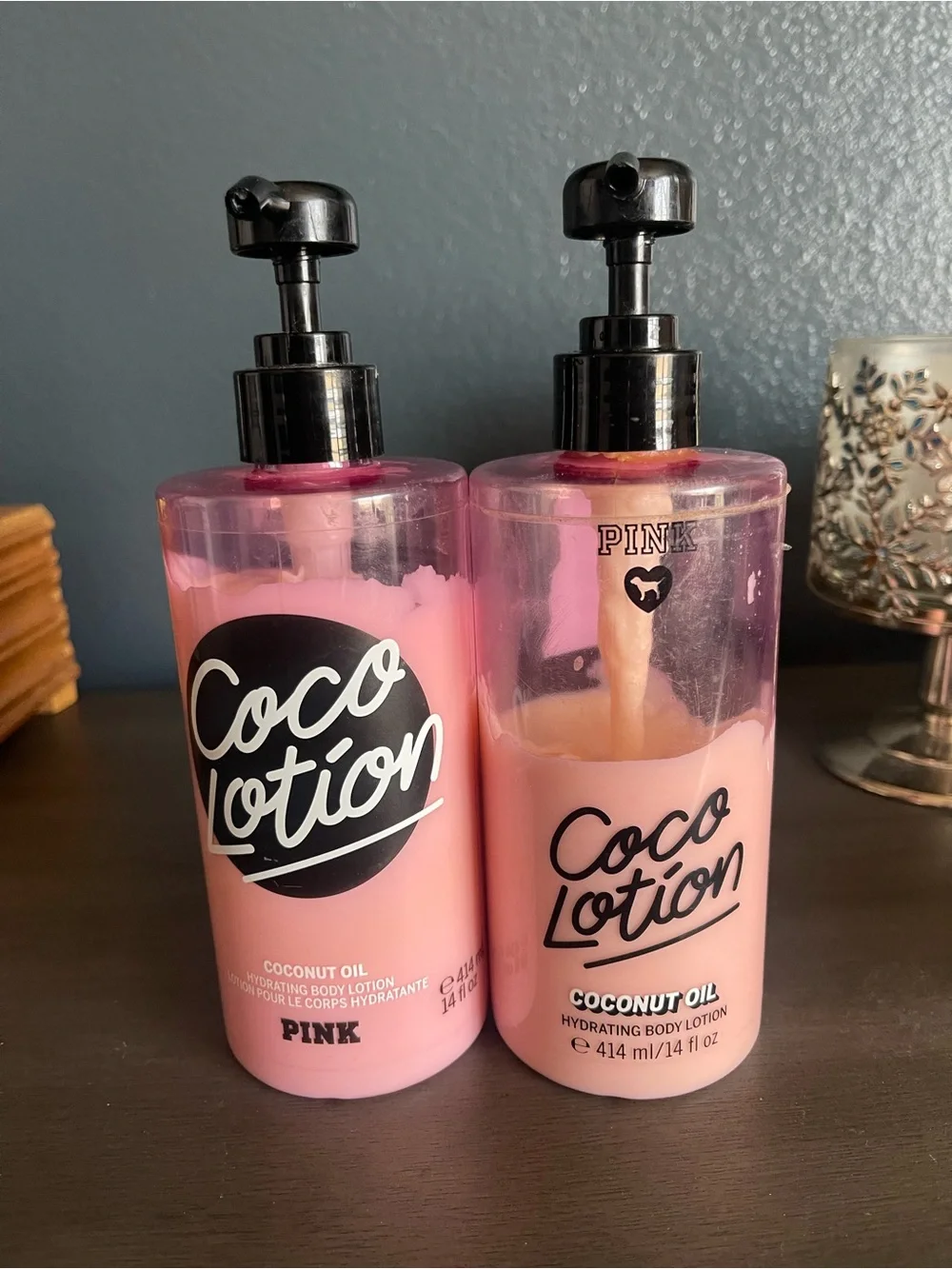 PINK Victoria's Secret Coco Lotion Coconut Oil Hydrating Body Lotion - Pink